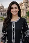 Maya By Mrudangi Georgette Kurti With Bottom Dupatta Online Wholesale
